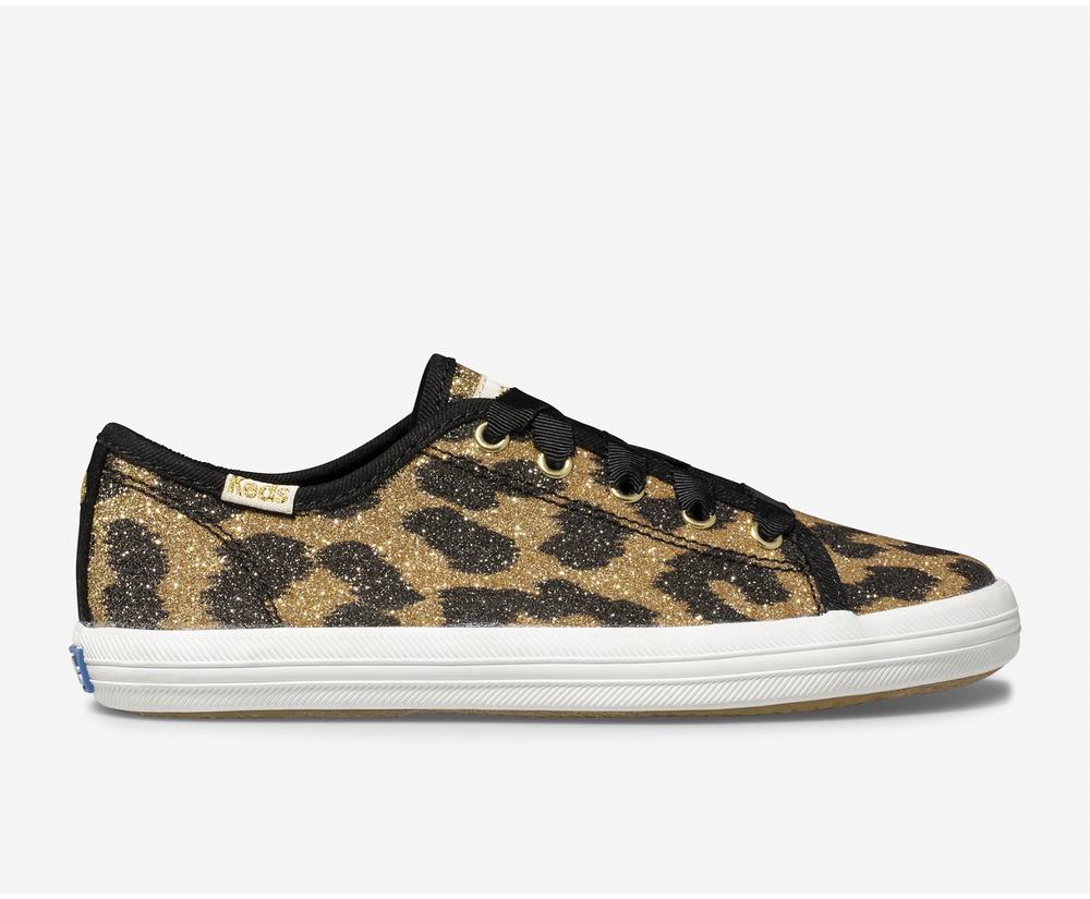 Girl Keds x kate spade new york Kickstart Glitter Leopard Sneaker Leopard 4683172KX - South Africa